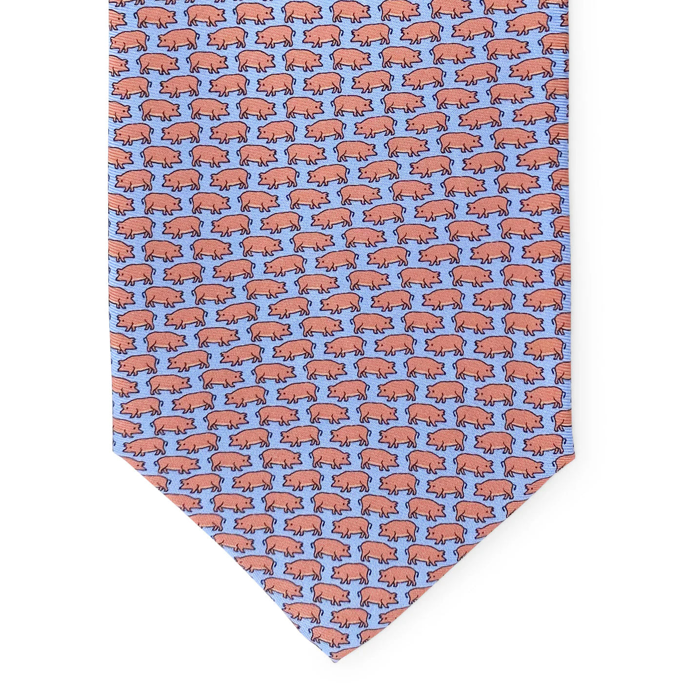 Peter Blair Tiny Swine:Tie Light Blue