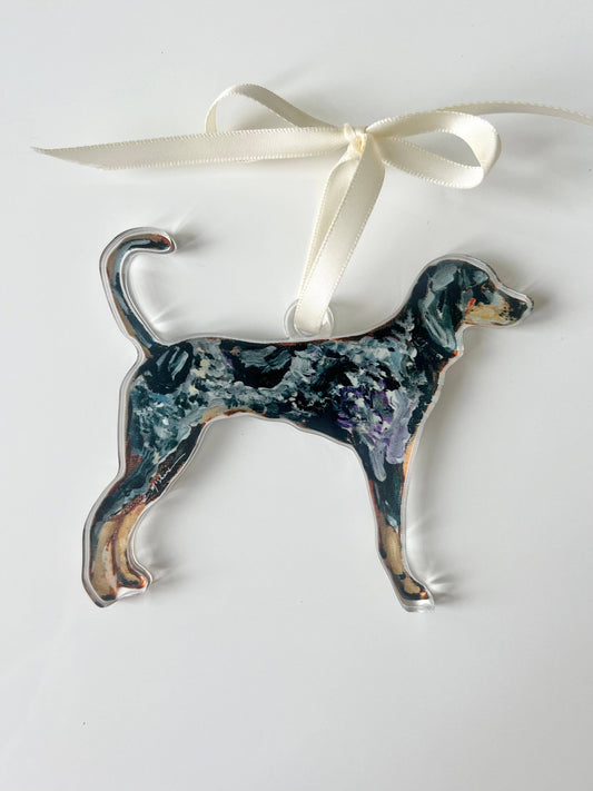 Chelsea McShane “Bluetick Coonhound" ornament