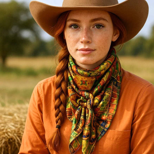 Multi-Colored Paisley Wild Rag / Scarf