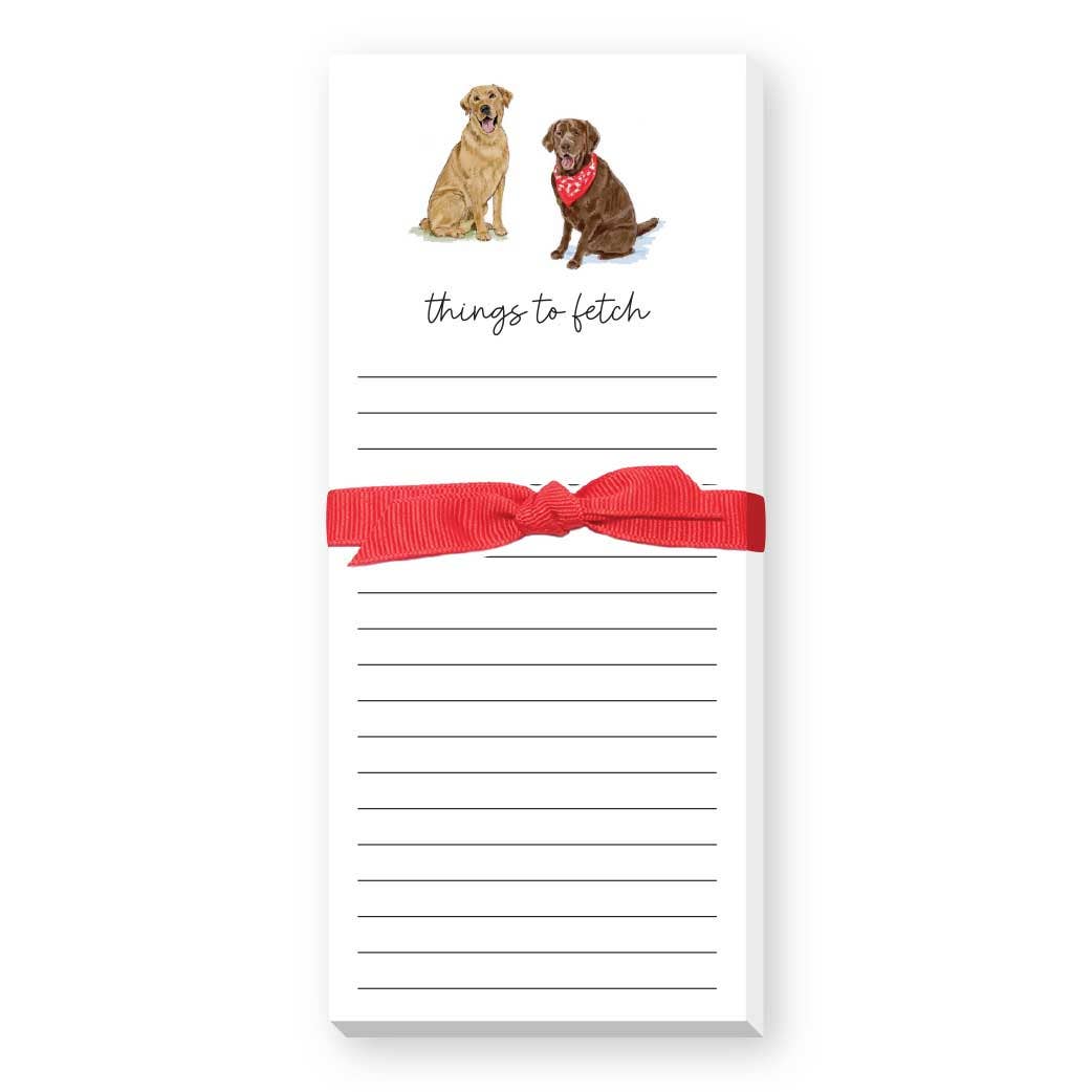 THINGS TO FETCH SKINNIE NOTEPAD