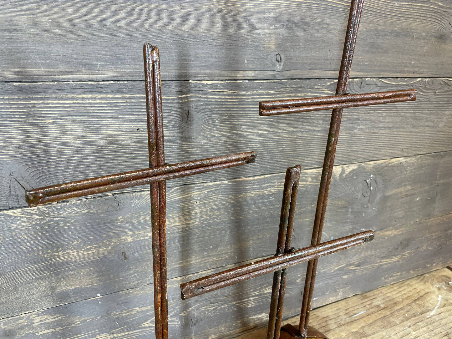 Rock Pedestal Cross Handmade-Beautiful 3 Sizes