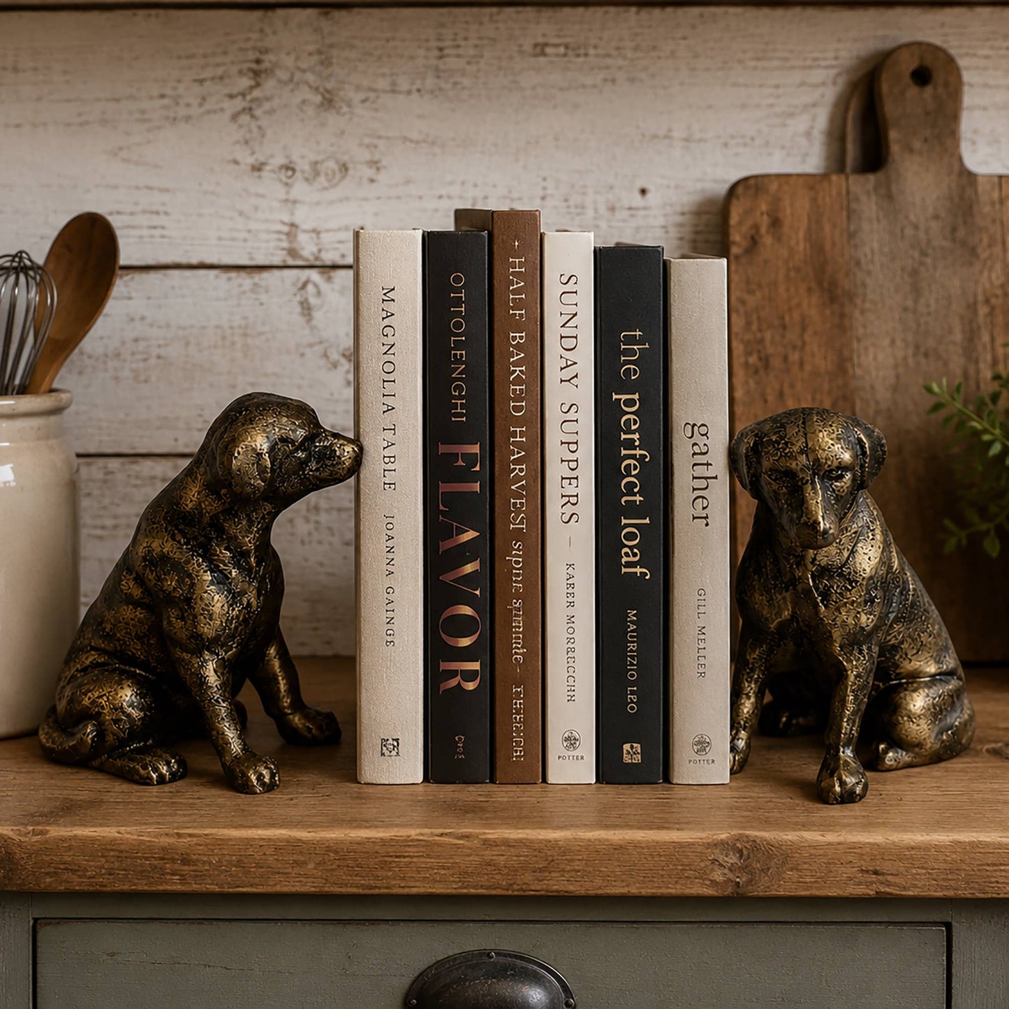 Fox Run Dog Decorative Bookend Set, Set of 2