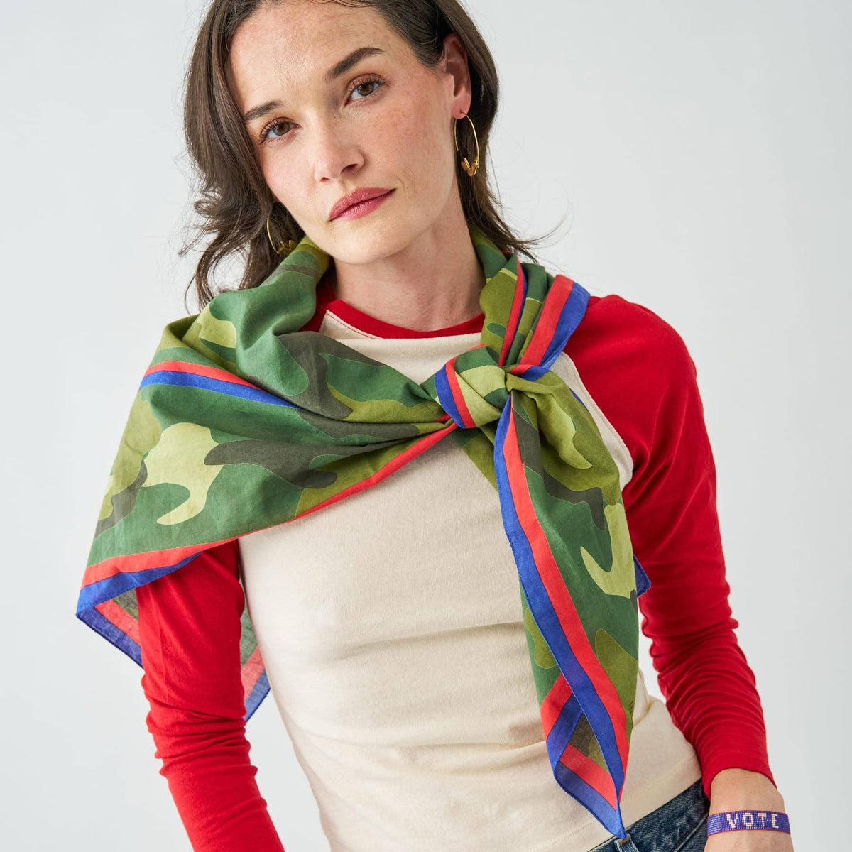 Camo Print Scarf