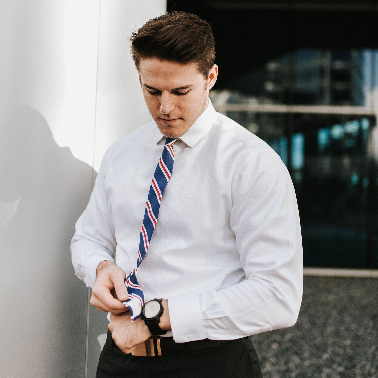 Patriot - Red/White/Blue Striped Neck Tie