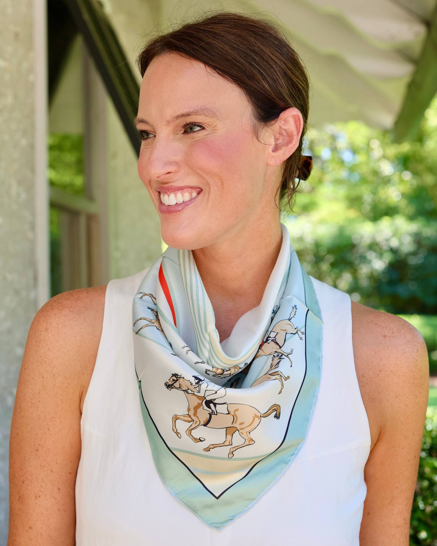 Off to the Races Scarf Mint