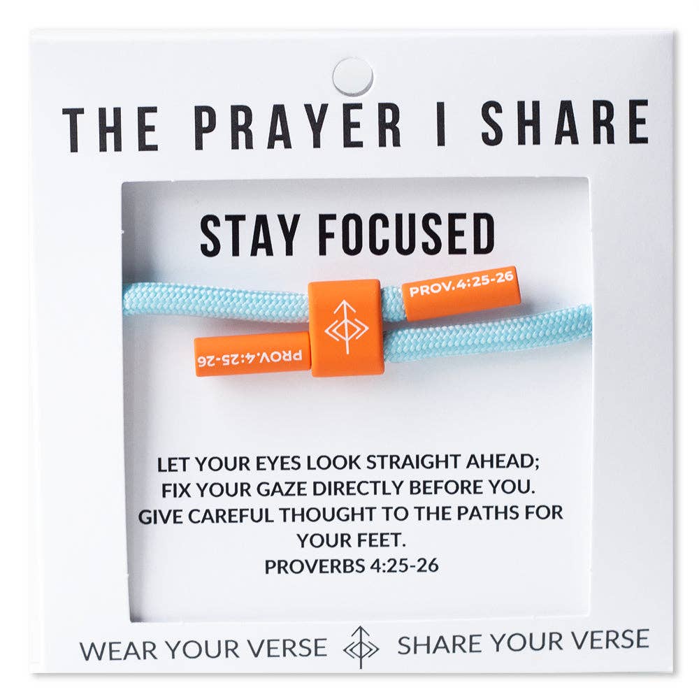 STAY FOCUSED Cord Bracelet | Christian Athletes