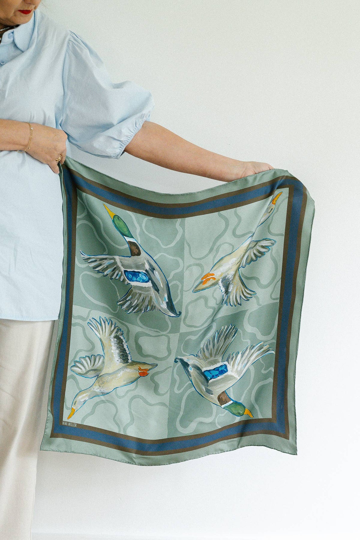 Mallard Duck Silk Scarf