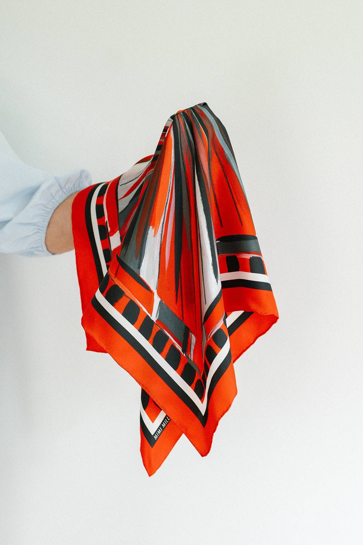 Red and Black Game Day Silk Scarf