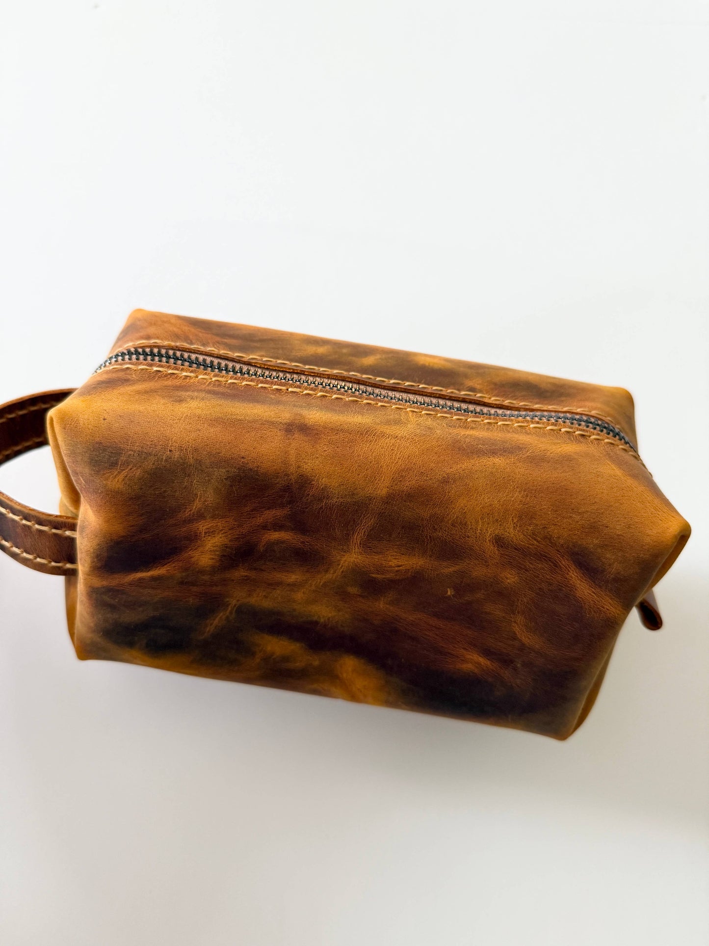 Toiletries Bag - Leather Dopp Kit