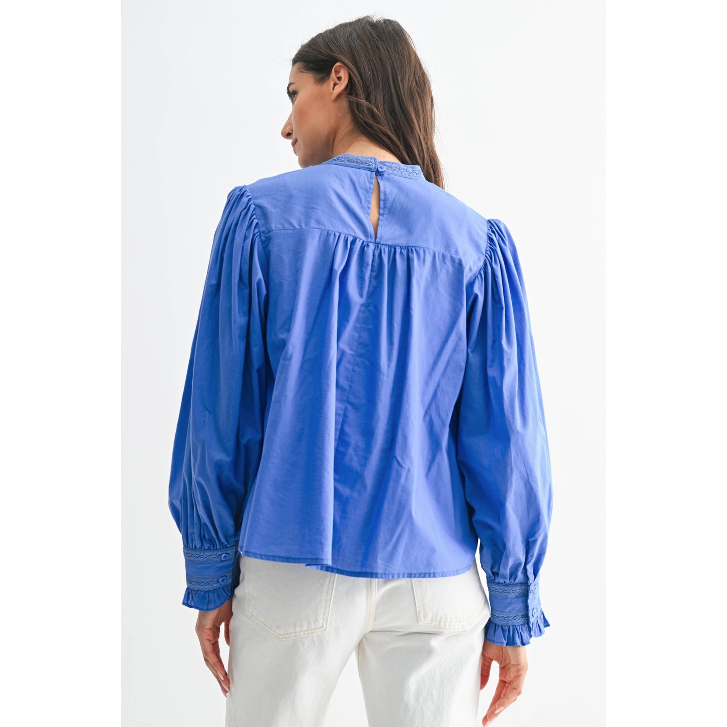 AZURE EMBROIDERED BLOUSE