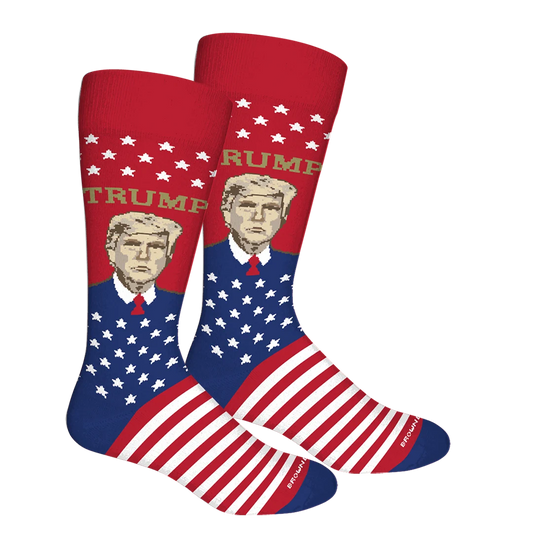 45/47 Portrait- Red Brown Dog Socks