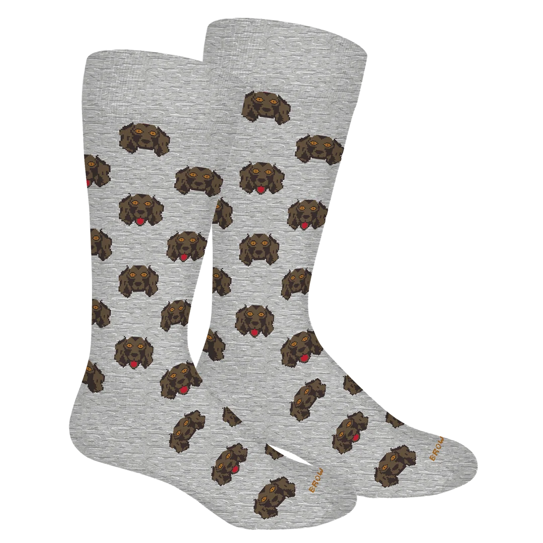 Boykin Tot- Bluestone Brown Dog Socks