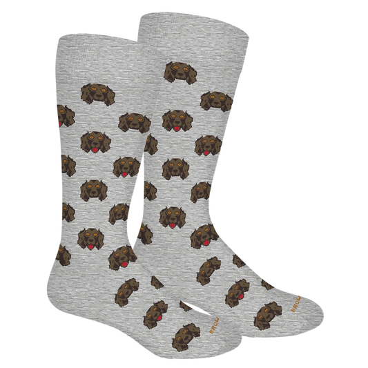 Boykin Tot- Bluestone Brown Dog Socks