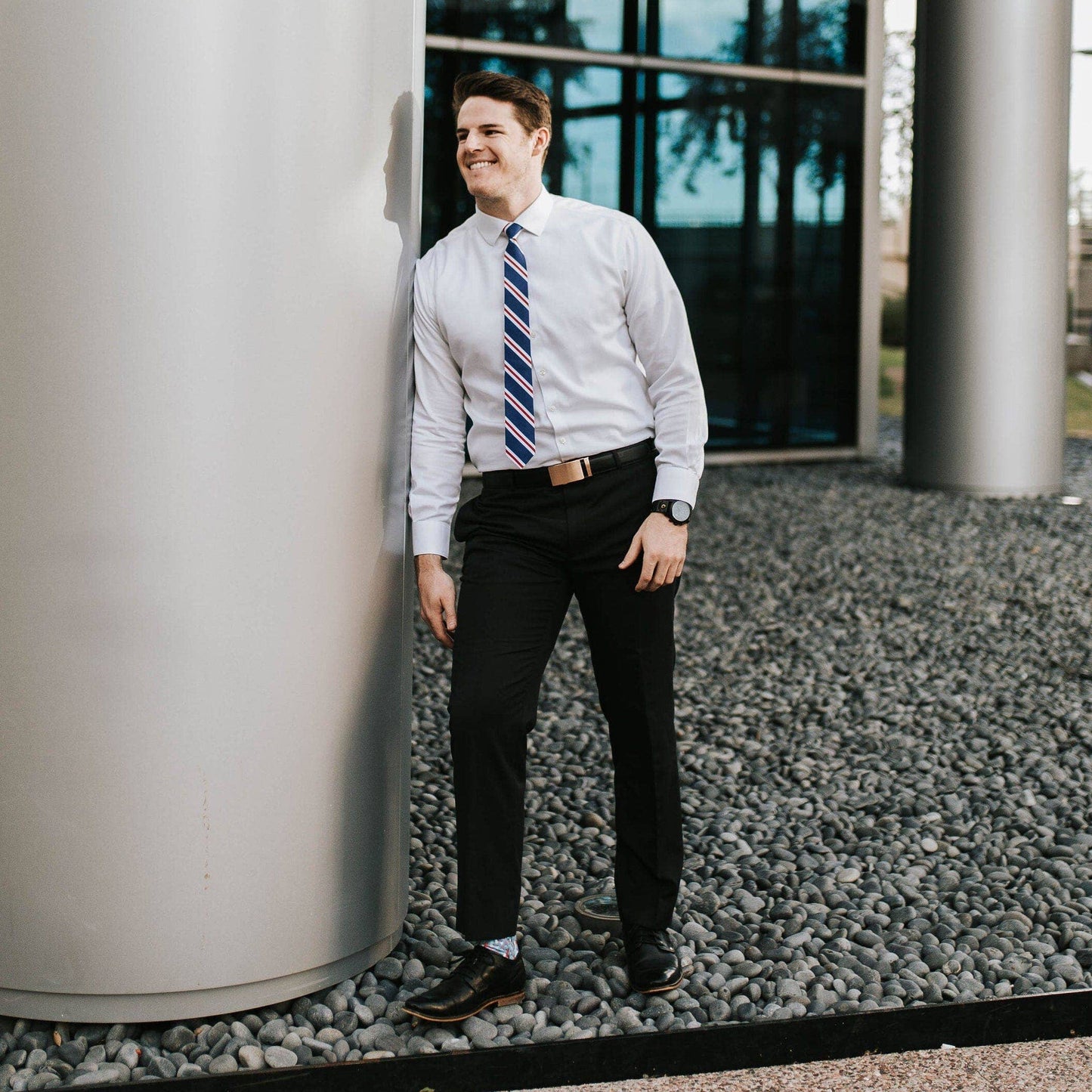 Patriot - Red/White/Blue Striped Neck Tie
