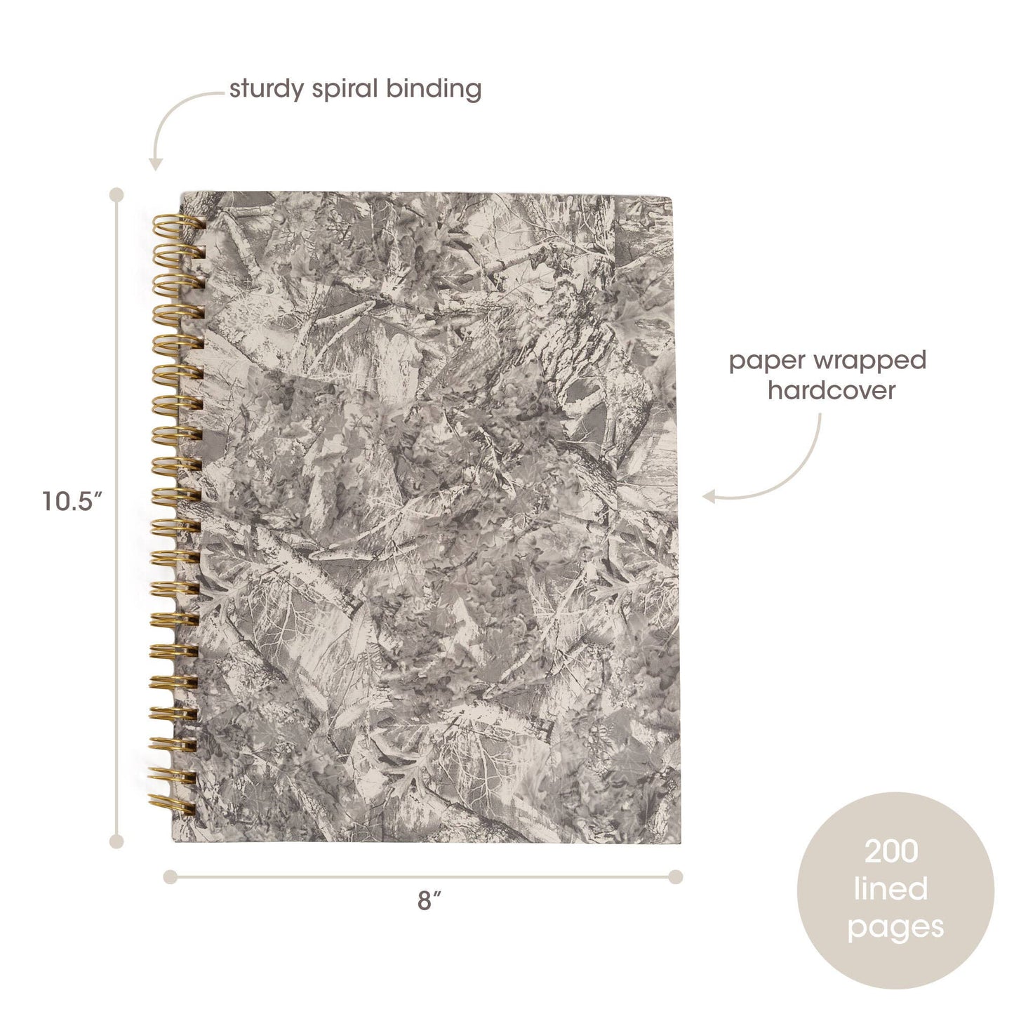 Camo Print Hardcover Spiral Notebook