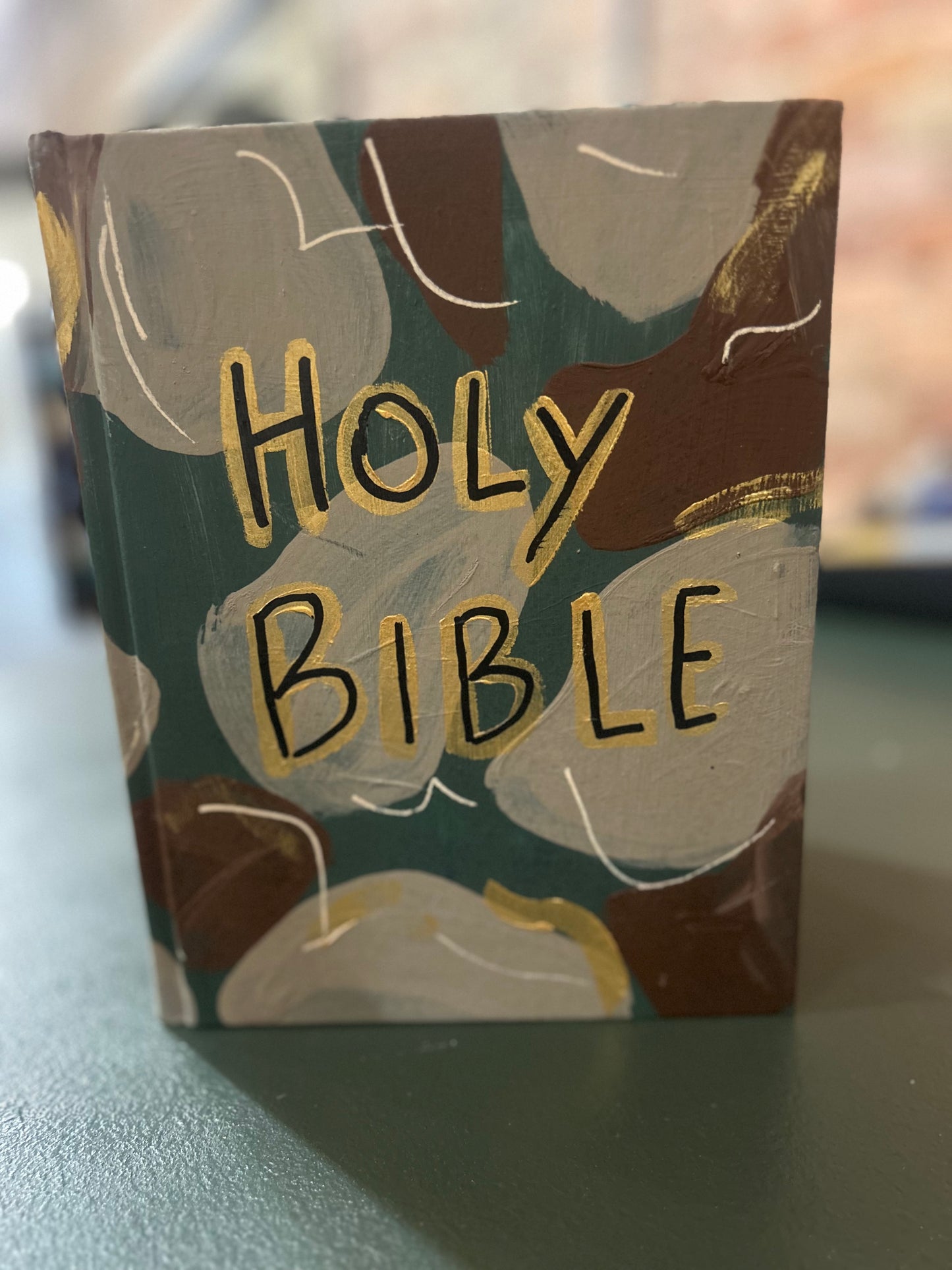 Hand Painted Camo Bible #2