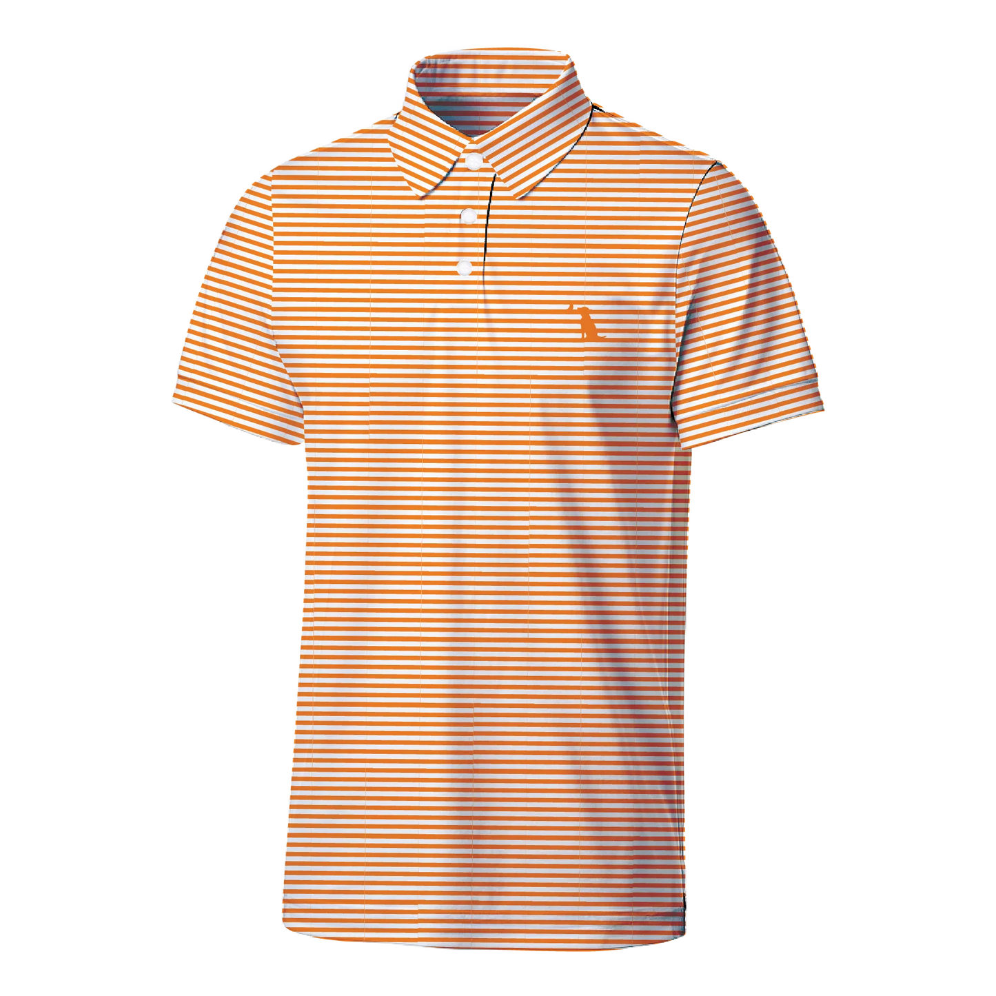 Local Boy Palms Polo Big Orange/White