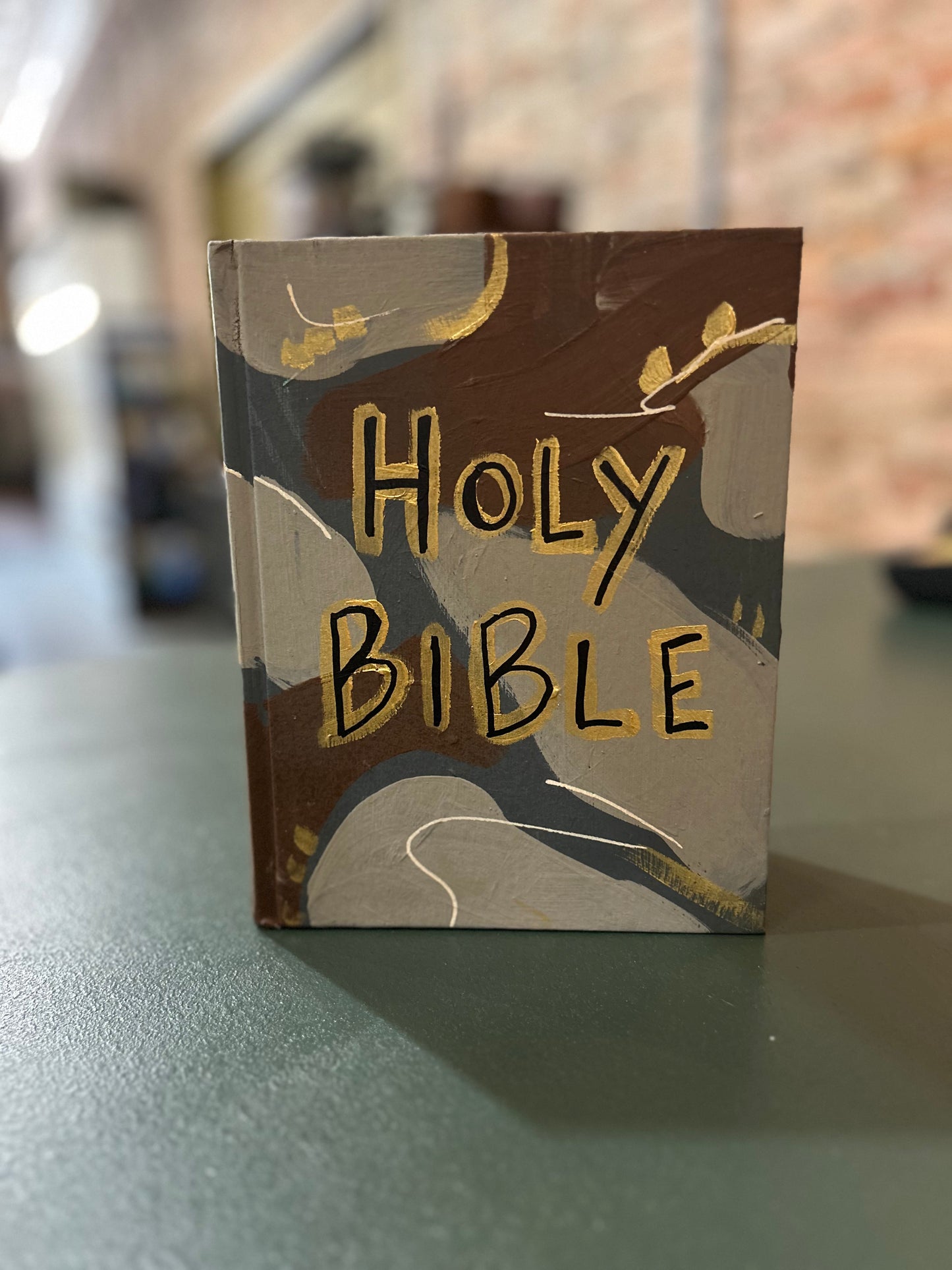 Hand Painted Camo Bible #4
