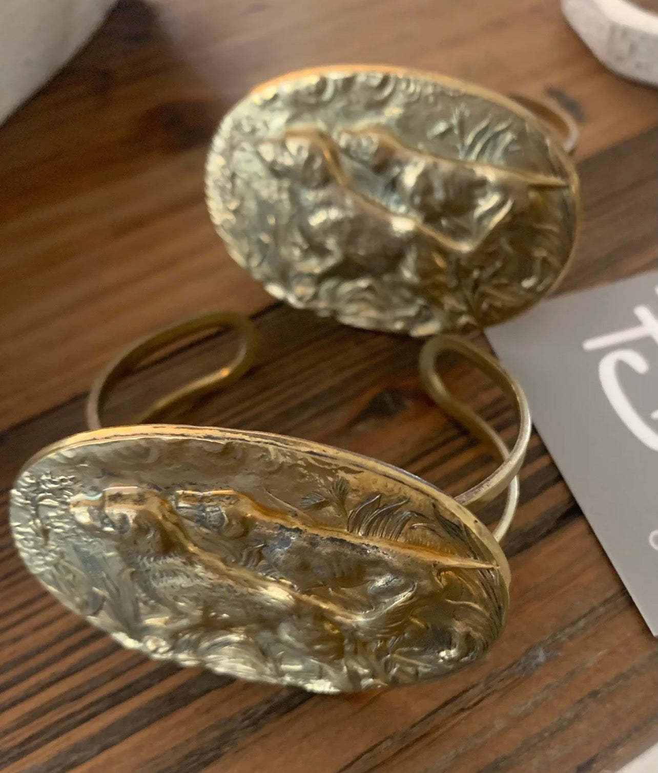 MCS Brass Hunting Dogs Cuff