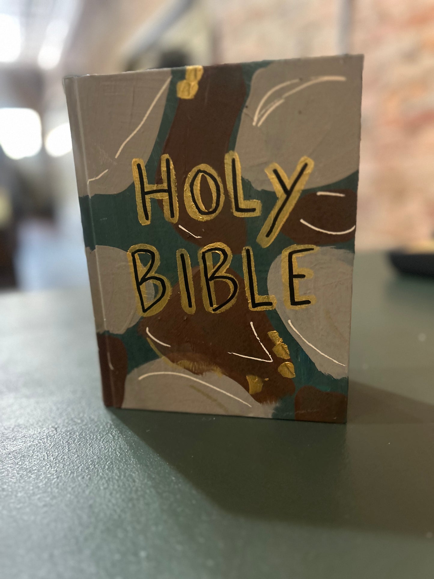 Hand Painted Camo Bible #3