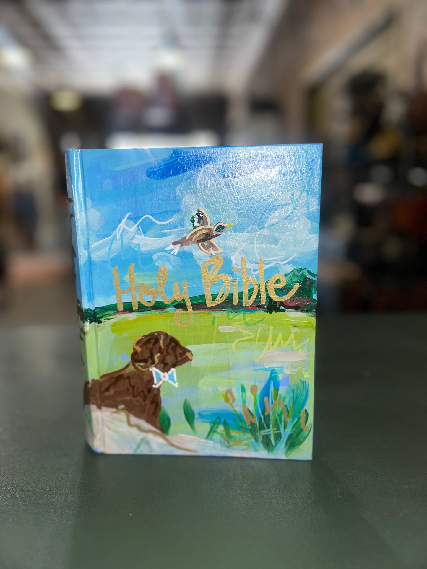 Boy Boykin Hand Painted Bible