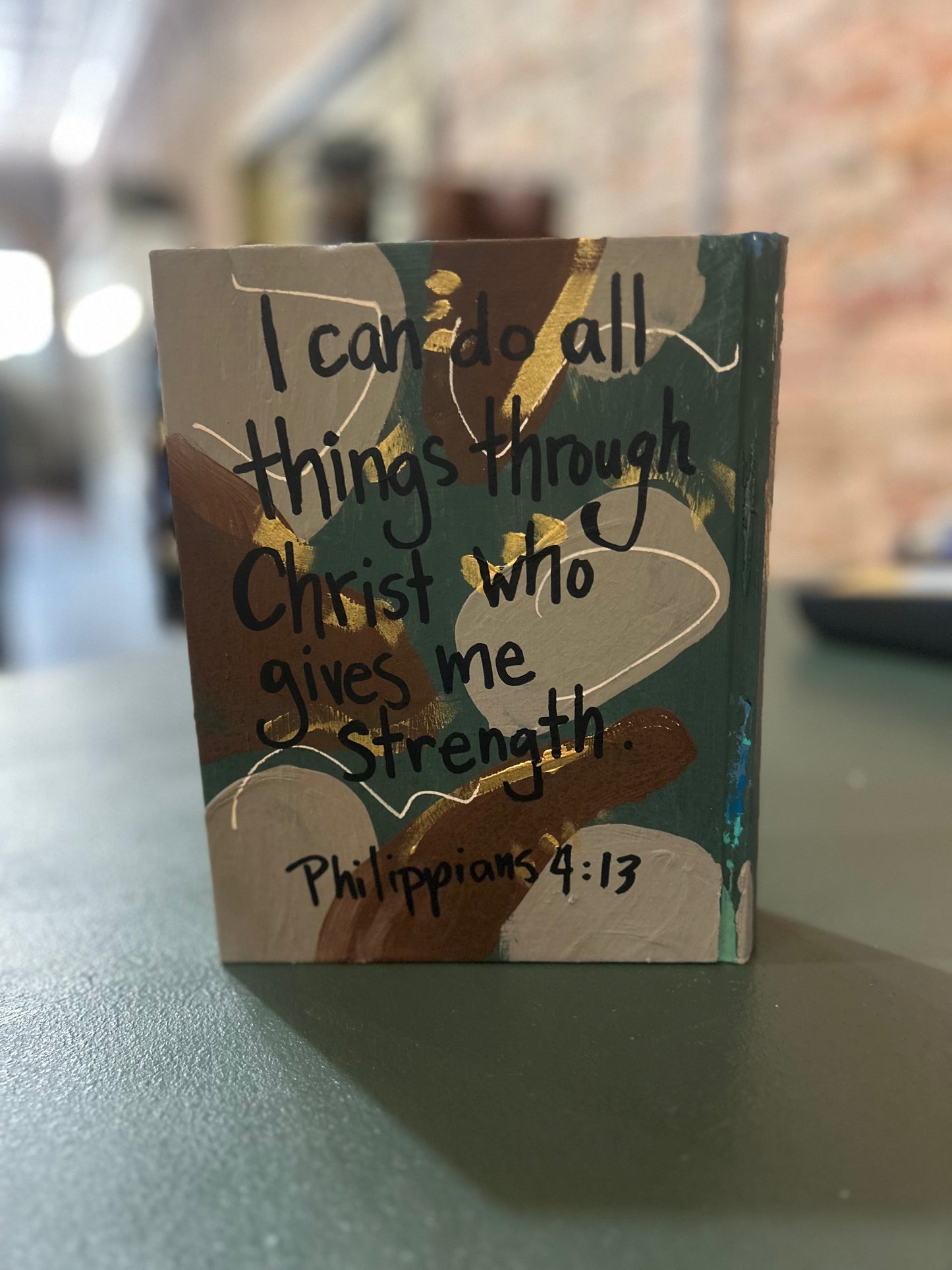 Hand Painted Camo Bible #3
