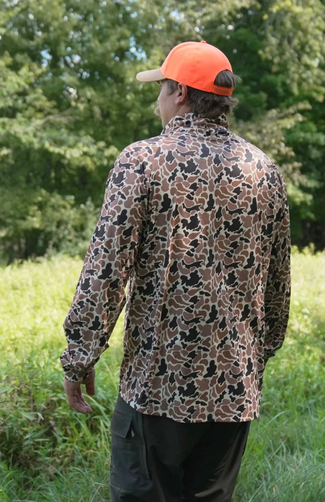 Dirty’s Cinnamon Teal Series – M3 Quarter Zip~ Traditional Brown Camo