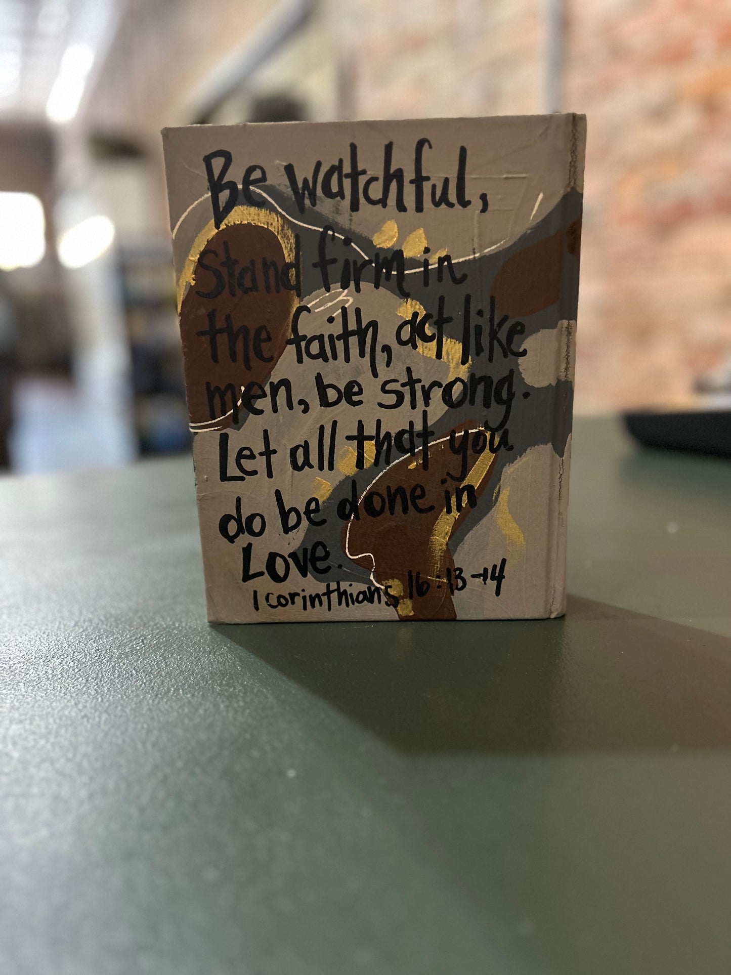 Hand Painted Camo Bible #4