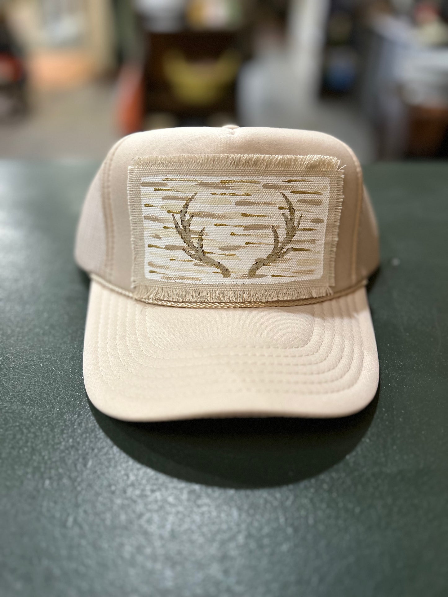 Harbor & Thread Antler Shed Truck Hat ~Navy or Tan