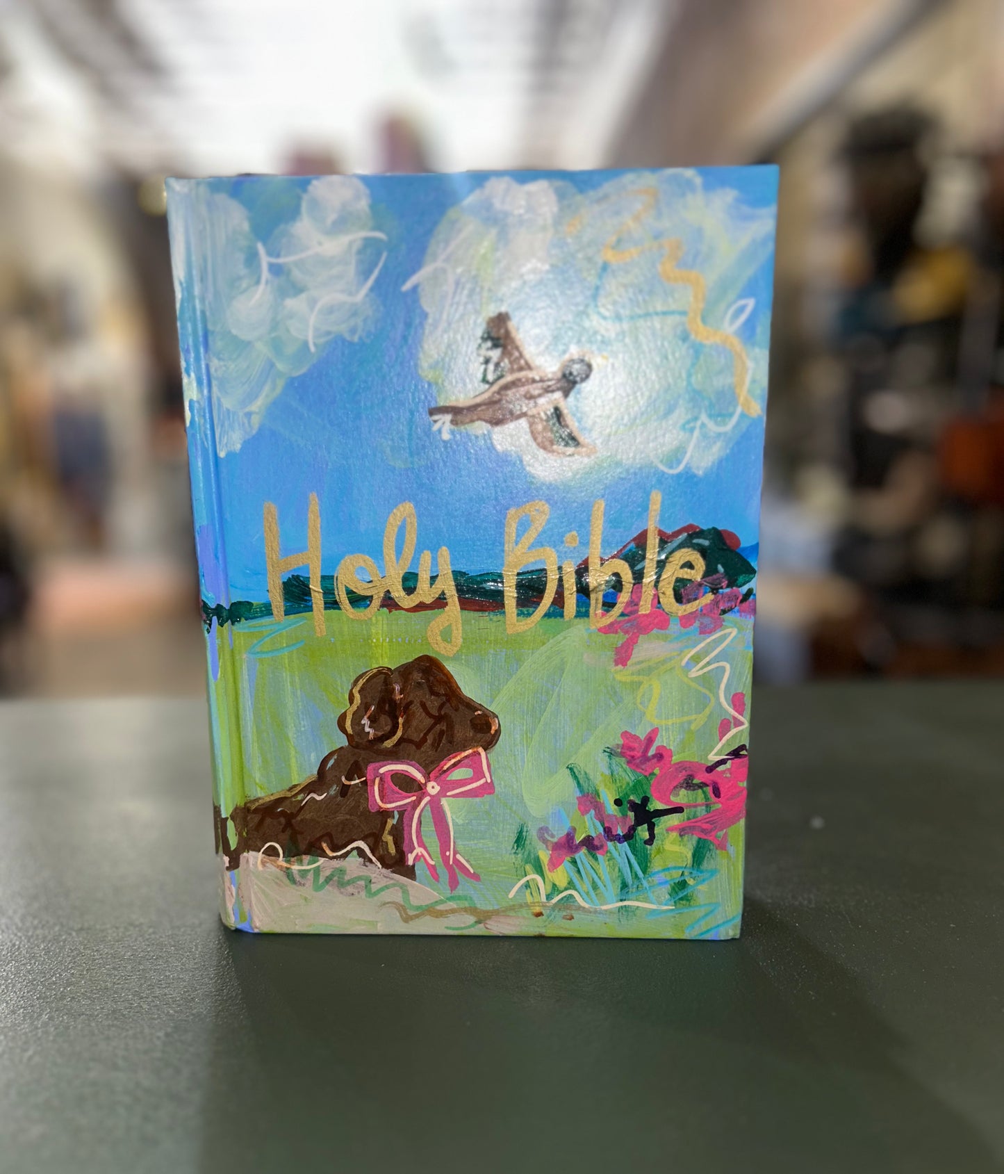 Girl Boykin Hand Painted Bible