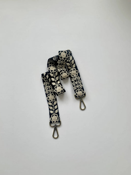 Madeline Parks Black & White Adjustable Strap