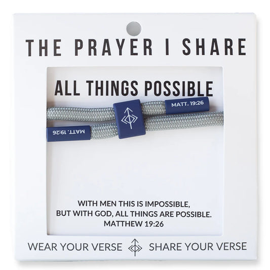 The Prayer I Share Bracelet All Things Possible