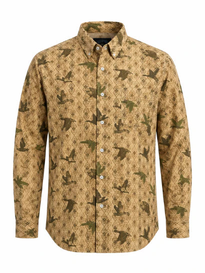 Prairie Oaks The Lodge Button Down Diamond Ducks
