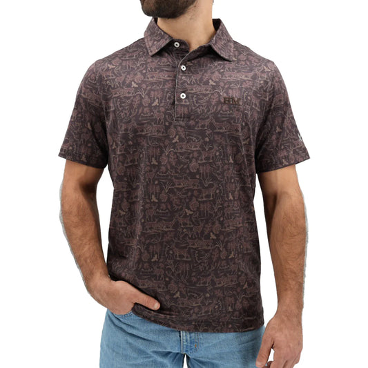 Hurricane Marsh The Back 40 Buck Performance Polo