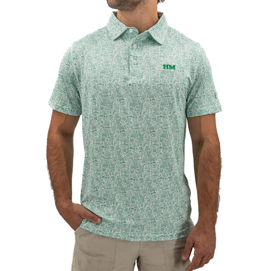 Hurricane Marsh Performance Polo- Field & Feather