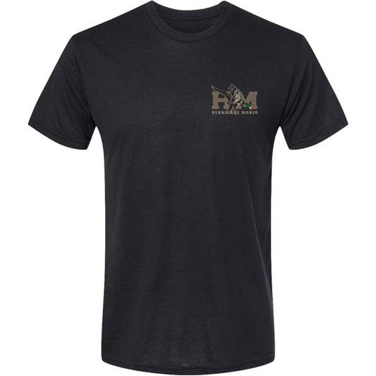 HM The Old School Greenhead Tee - Heather Black