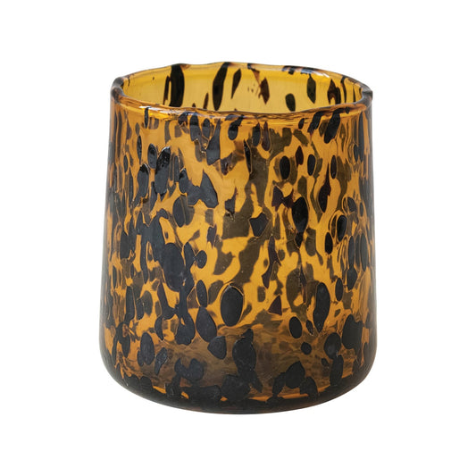 Drinking Glass ~Tortoise Shell Finish