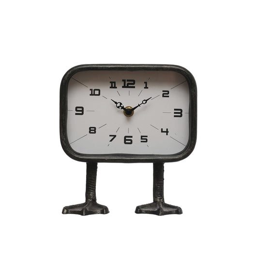 Quirky Clock w/ Duck Feet