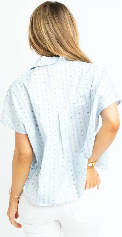 Karlie Floral stripe top