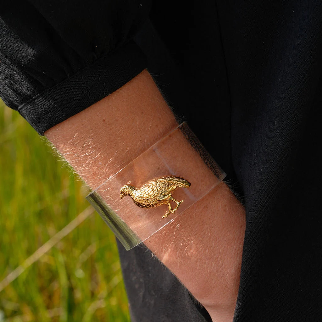 M.Dulaney~ The Quail Acrylic Cuff Bracelet