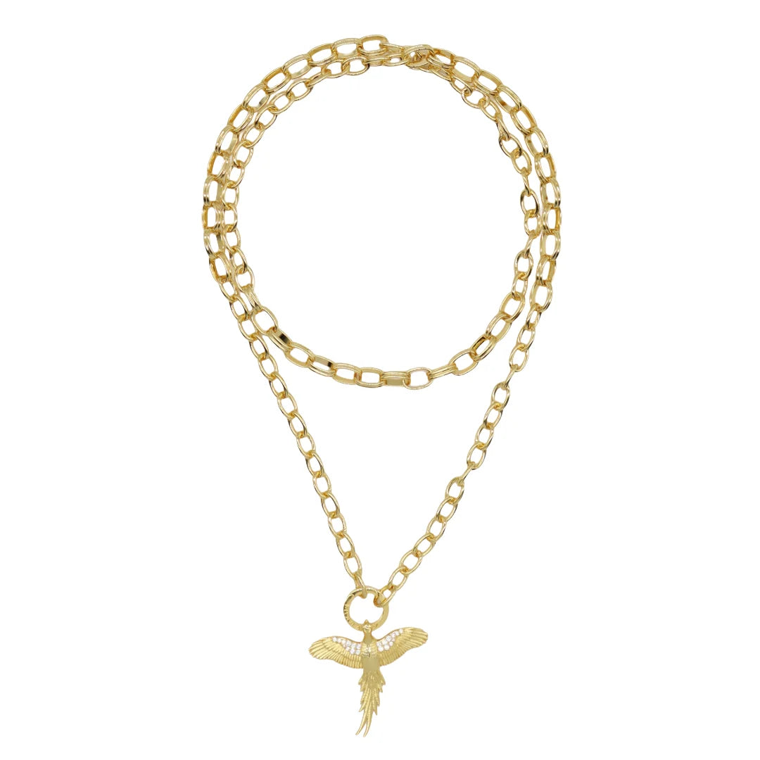 M. Dulaney ~Pheasant Statement Necklace