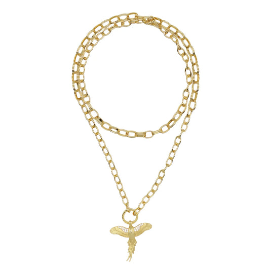 M. Dulaney ~Pheasant Statement Necklace