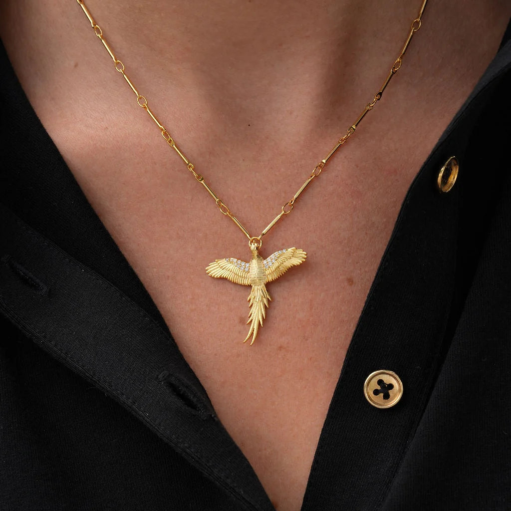 M. Dulaney ~ The Pheasant Pendant Necklace