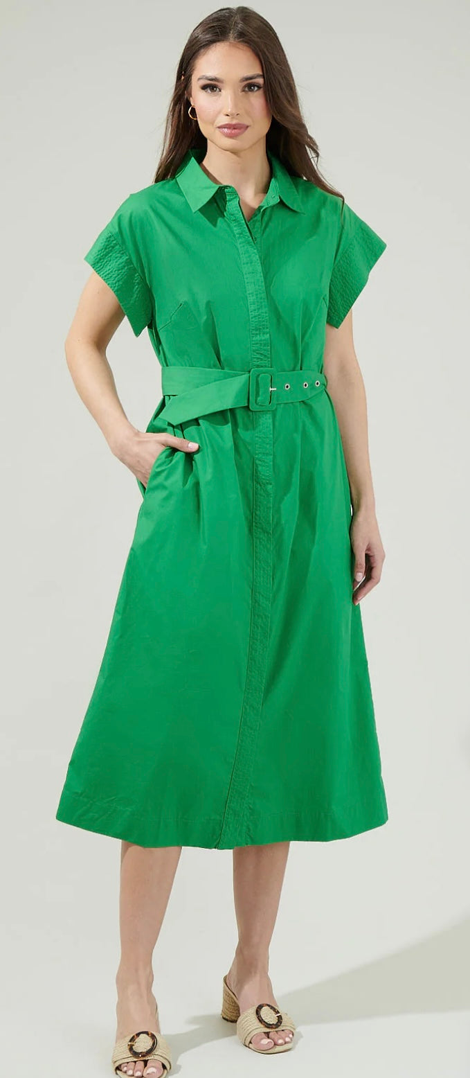 SugarLips Lorelei button down midi dress