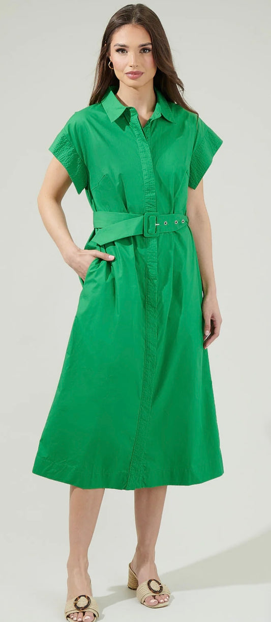 SugarLips Lorelei button down midi dress
