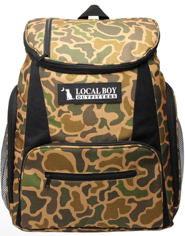 Local Boy Camo Cooler Backpack