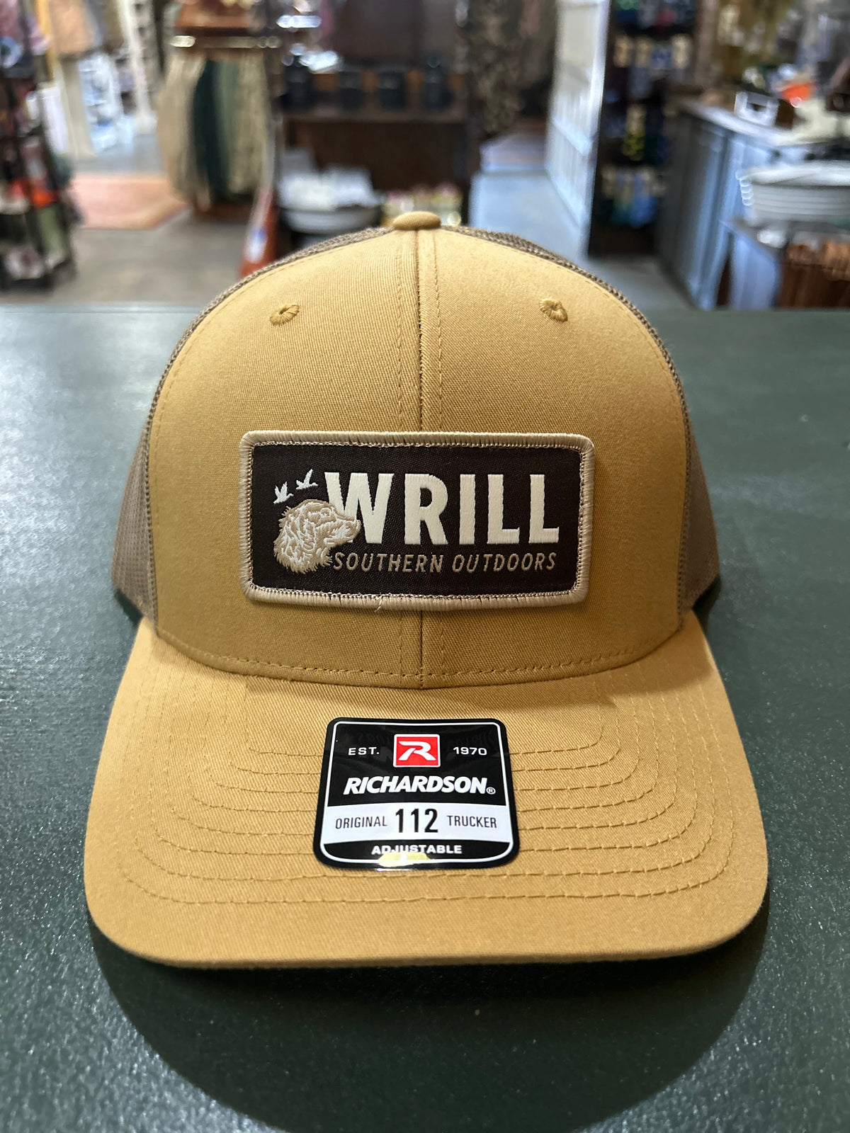 Wrill Sewn On Patch Hat-Amber Gold