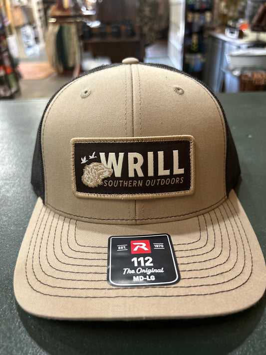 Wrill Sewn On patch Hat- Khaki/Coffee