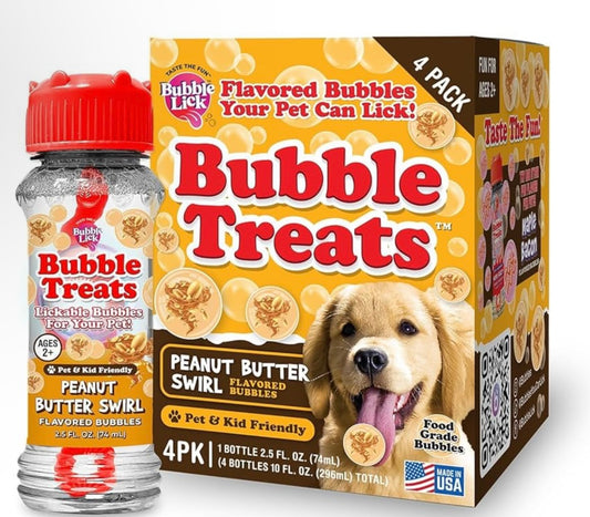 Bubble Lick bubbles peanut butter swirl