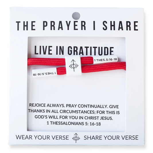 The prayer I share-live in gratitude